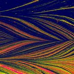Bold abstract marbled pattern with vibrant colors for modern design.